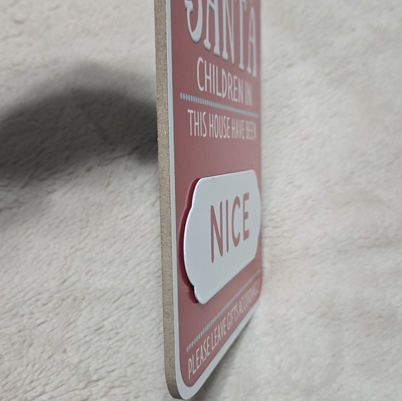 Attention Santa Holiday Changeable Sign Naughty or Nice NEW - Picture 6 of 10